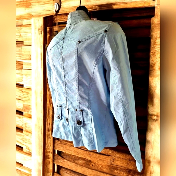 Vintage San Francisco Baby Blue 2 Piece Jacket & Pleated Skirt Set - Picture 4 of 15